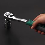 TUOSEN Schnellspann-Steckschlüssel, Ratschenschlüssel mit gebogenem Griff, S, M, L – Bild 6