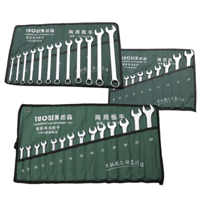 TUOSEN Manuelles Hardware-Werkzeug zum Öffnen von Pflaumenblüten-Schraubenschlüsselsatz mit doppeltem Verwendungszweck, 10 In 1, 12 In 1, 14 In 1, 15 In 1 – Bild 2