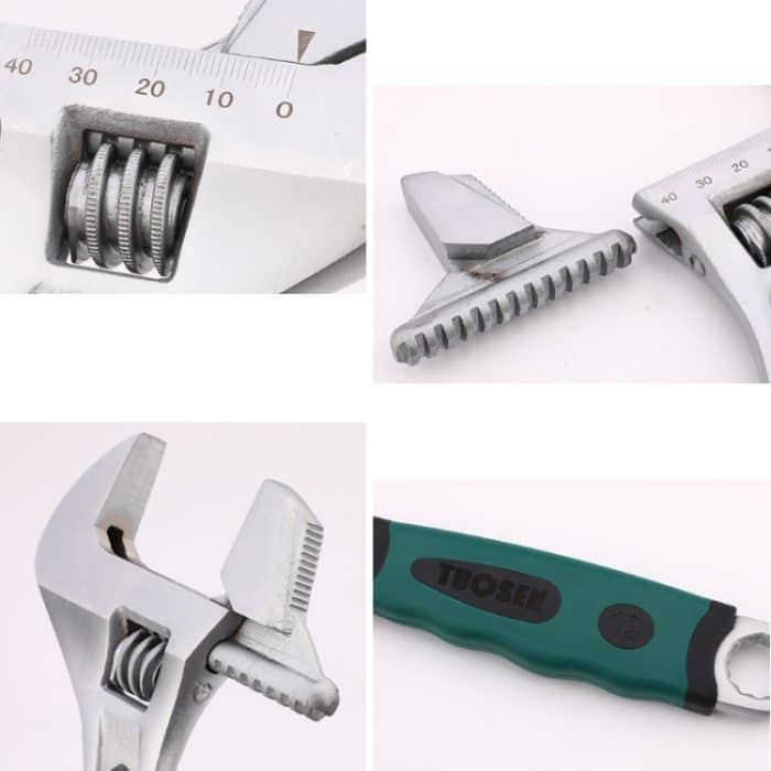 Multifunktionaler Wasserrohrschlüssel. Beweglicher Doppelzweckschlüssel, 8 Inch, 10 Inch, 12 Inch – Bild 5