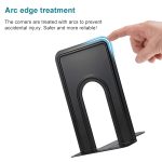 2 Stück einfache Metall-Buchstützen-Stützrahmen, rutschfester Buchständer, Desktop-Organizer – Bild 5