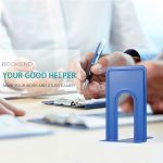 2 Stück einfache Metall-Buchstützen-Stützrahmen, rutschfester Buchständer, Desktop-Organizer – Bild 6