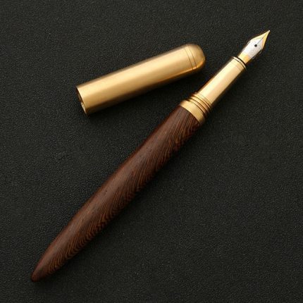 Luxuriöser Füllfederhalter aus Holz für Schule und Büro, zum Schreiben von Tintenstiften, Schreibwaren, Geschenke und Zubehör