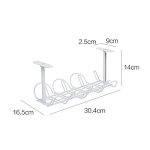 Kabel-Draht-Rack, Tischboden, Hängekorb, Regal, Organisation, Plug-in-Kabelbrett-Aufbewahrungsregal – Bild 3