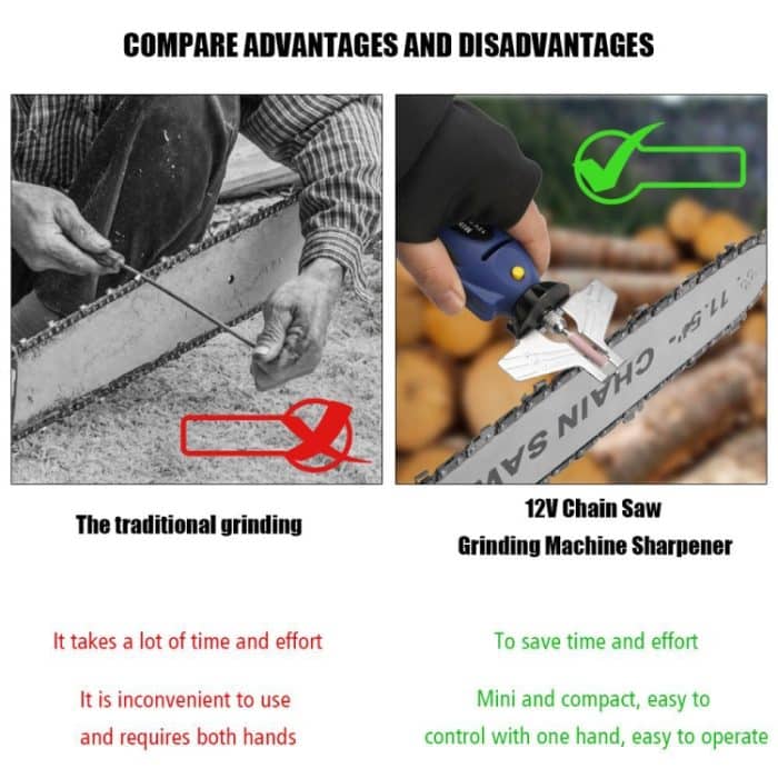 12V Demontagefreie Mini-Elektromühle Kettenelektrische Mühle – Bild 5