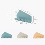 An der Wand befestigter 4 Haken-Handy-Halter-Haken, der Handy-Tablet-Ladestation-Halterung aufhängt – Bild 7