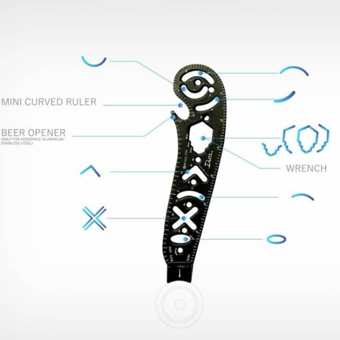 Multifunktionales Zeichenlineal, kreatives Zeichenwerkzeug, magnetisches Kompass-Lineal – Bild 4