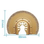 Mehrzweck-Schatzzubehör, Elektrowerkzeug-Zubehör, Multifunktionswerkzeug, Sägeblatt, Hartmetall-Sägeblatt, Large Semicircular, Semi-circular, Polishing Blade, Shaped, Finger – Bild 2