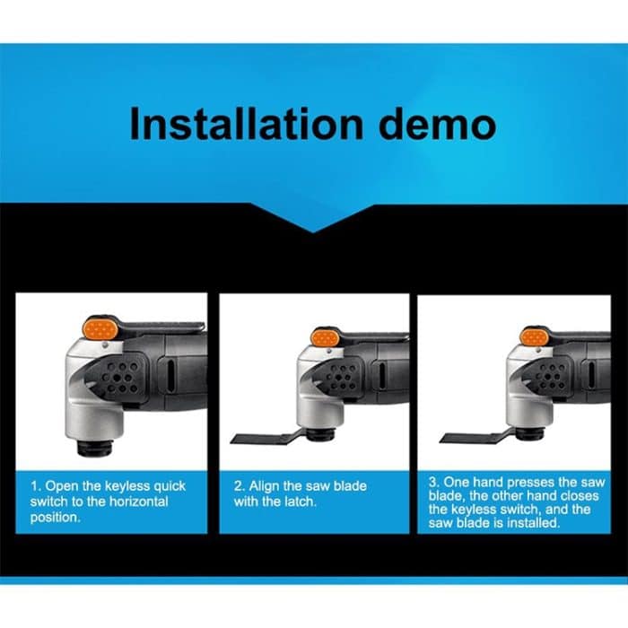 Mehrzweck-Schatzzubehör, Elektrowerkzeug-Zubehör, Multifunktionswerkzeug, Sägeblatt, Hartmetall-Sägeblatt, Large Semicircular, Semi-circular, Polishing Blade, Shaped, Finger – Bild 3