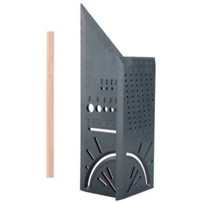 Dreidimensionales Anschlaglineal für die Holzbearbeitung, Grey Ruler and Pen, Green Ruler and Pen, Green Ruler, Gray Ruler – Bild 1