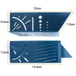 Dreidimensionales Anschlaglineal für die Holzbearbeitung, Grey Ruler and Pen, Green Ruler and Pen, Green Ruler, Gray Ruler – Bild 6