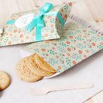 10 Stück florale Pralinenschachtel, Plätzchen-Faltschachtel – Bild 3