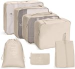 Reise-Aufbewahrungstaschen-Set, zusammenklappbare Aufbewahrungstasche, 7 In 1, 8 In 1 Beam Mouth, 8 In 1 Cosmetic Bag