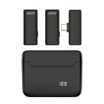 Kabelloses Lavalier-Mikrofon mit Geräuschunterdrückung und Ladeetui, S13 Dual Microphone Black USB-C/Type-C Interface, S13 Dual Microphone Black 8 Pin Interface, S13 One To Two Yellow Case USB-C/Type-C Interface