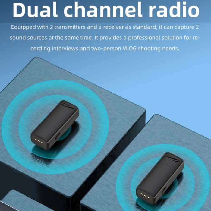 Kabelloses Lavalier-Mikrofon mit Geräuschunterdrückung und Ladeetui, S13 Dual Microphone Black USB-C/Type-C Interface, S13 Dual Microphone Black 8 Pin Interface, S13 One To Two Yellow Case USB-C/Type-C Interface – Bild 3