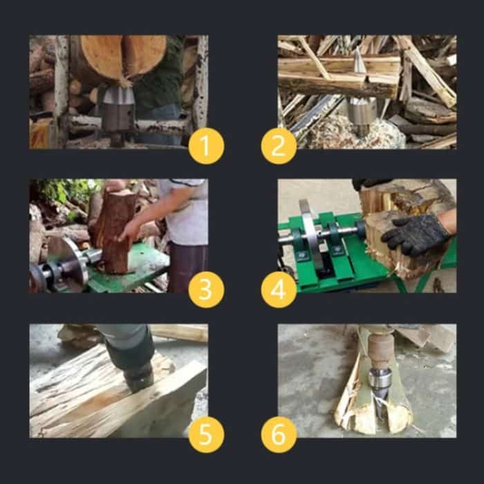 Mehrzweck-Brennholzspaltwerkzeug, Square Handle Electric Hammer Drill, Round Handle Electric Hammer Drill, Hexagon Shank Electric Hammer Drill, Rhinestone Drill, Round Post, Square Shank Post, Hexagon Shank Post – Bild 6