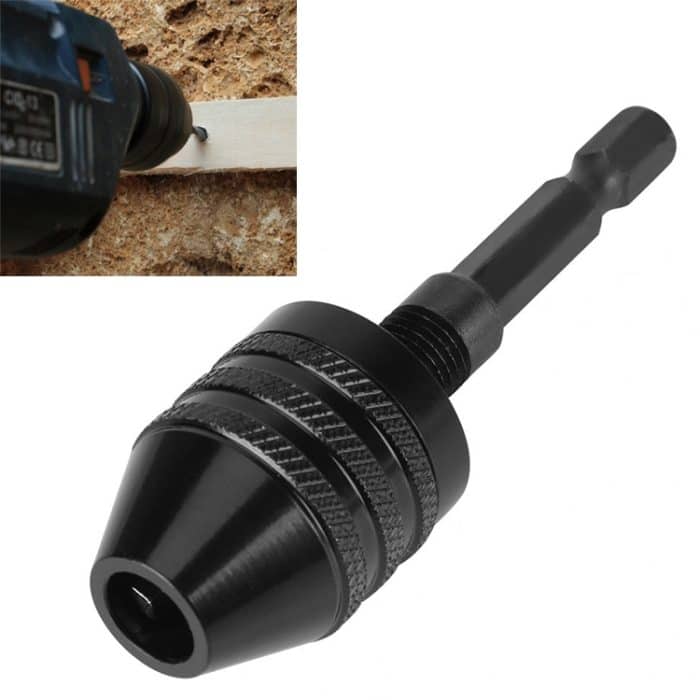 TBD0422392402.jpg Sechskantschaft-Mini-Bohrfutter-Konvertierung, Dreibackenfutter-Elektrowerkzeug, Hex Shank Silver Chuck (0.3-6.5mm), Hex Shank Black Chuck (0.8-8mm)A, Hex Shank Black Chuck (0.3-6.5mm) B, Hex Shank Black Chuck (0.3-3.6mm)... – Bild 1