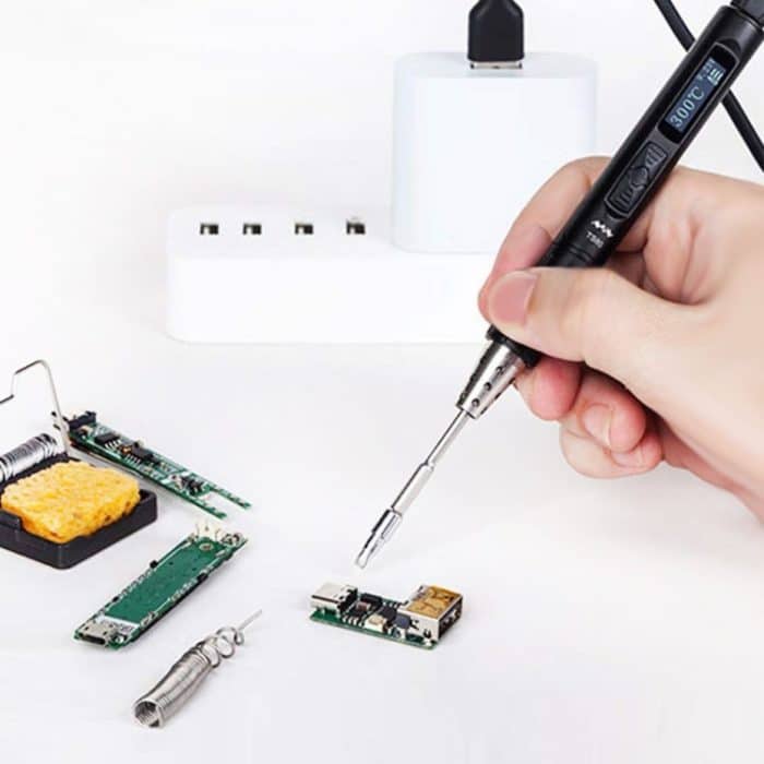 Mini-Lötkolbenstation, Lötwerkzeug, TS80-Main, TS80-More US Plug, TS80-More EU Plug – Bild 7