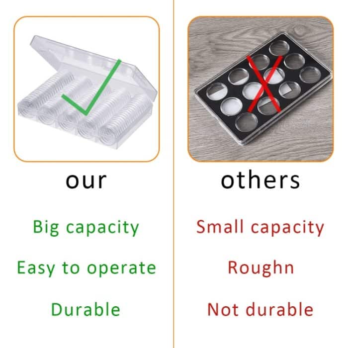 Münzkapseln, 100 x 30 mm, runde Boxen, Gedenkmünzen-Schutzbox – Bild 6