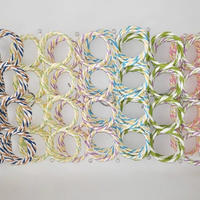 Multifunktionaler faltbarer 28-Ring-Schalständer, zufällige Farblieferung, 28-ring Scarf Stand – Bild 3