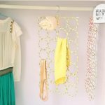 Multifunktionaler faltbarer 28-Ring-Schalständer, zufällige Farblieferung, 28-ring Scarf Stand – Bild 8