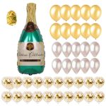 Champagnerflasche Aluminiumfolie Ballon Set Hochzeits-Party Cocktail Party Dekoration Ballon – Bild 2