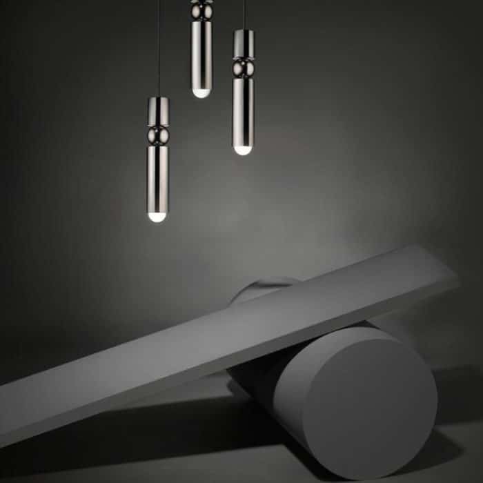 Bartheke, modernes Restaurant, Schlafzimmer, Nachttisch, kreative Persönlichkeit, einfacher kleiner Kronleuchter, Single Head Black, Single Head Brass, Single Head Silver, Three-head Combination Black, Three-head Combination Brass... – Bild 7