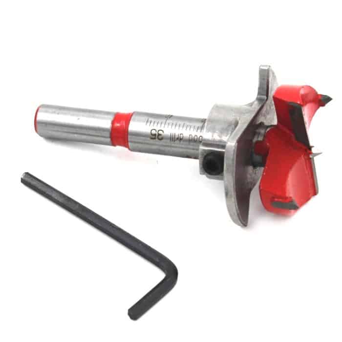 35mm Holzbearbeitungsbohrer Flachflügelbohrscharnier Spezialreibahle – Bild 4