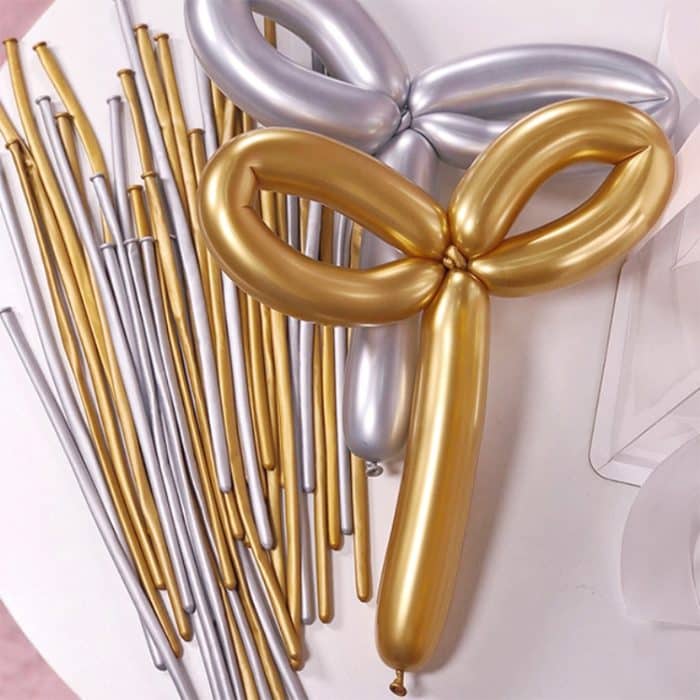 2 Packungen dicke 260 Metallstreifen, magische Ballons, Vorbereitung, Styling, Urlaub, Party-Dekoration – Bild 7
