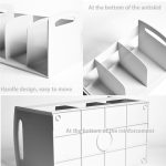 Einfaches Bücherregal aus Eisen für Studenten, Schreibtisch, Bücherregal – Bild 3