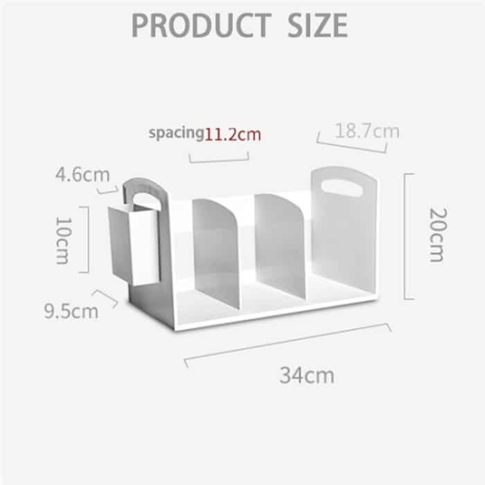 Einfaches Bücherregal aus Eisen für Studenten, Schreibtisch, Bücherregal – Bild 4