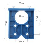 35 mm Holzbearbeitungs-Scharnieröffnung, Türverkleidung, Scharnierpositionierer, Stanz-Installations-Hilfswerkzeug, Single, Single + Hole Opener, Single + Hole Opener+Pencil, Single + Orange Hole Opener+Pencil – Bild 3