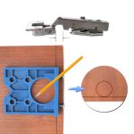 35 mm Holzbearbeitungs-Scharnieröffnung, Türverkleidung, Scharnierpositionierer, Stanz-Installations-Hilfswerkzeug, Single, Single + Hole Opener, Single + Hole Opener+Pencil, Single + Orange Hole Opener+Pencil – Bild 7