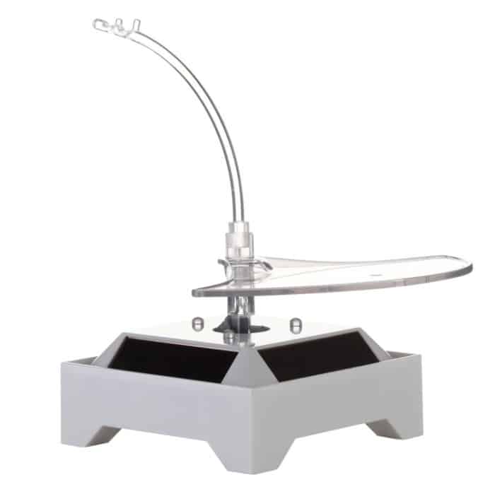 Solar 360 Grad drehbarer Drehteller mit bunten Lichtern, Brillenständer – Bild 3