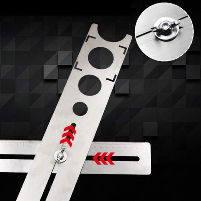 Fliesen-Universal-Lochpositionierer Multifunktionale Marmorperforationsmessung Einstellbare Wandfliesen-Messvorrichtung – Bild 6