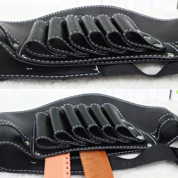 Friseur Haarschneider Kamm PU Leder Taille Tasche Barber Shop Haar Werkzeuge – Bild 5