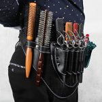 Friseur Haarschneider Kamm PU Leder Taille Tasche Barber Shop Haar Werkzeuge – Bild 7