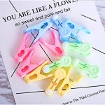 12 PCS Mixed-Color Haushalt Multifunktionale Kunststoff-Sockenclip Kleidung Unterwäsche Trocknungsclip – Bild 2