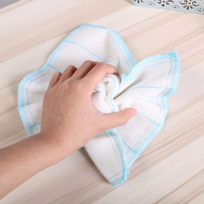 20 Stück Bambusfaser-Geschirrtuch, Haushaltslappen, achtlagiger, verdickter Antihaft-Öl-Reinigungslappen, zufällige Farbe, Oil Cleaning Rag – Bild 7