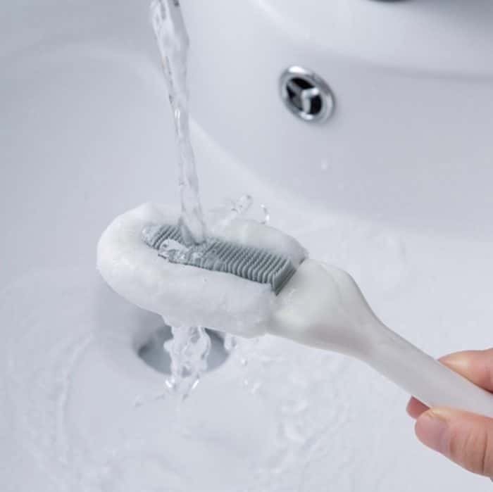 3 Stück weiche Haarbürste mit langem Griff, Reinigungsbürste für den Haushalt, Schuhwaschbürste, Blue, Gray – Bild 10