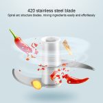 Home Kitchen Cartoon Whale Shape Handgezogener Mini-Knoblauchzieher Multifunktions-Chili-Pfeffer-Fleischwolf – Bild 4