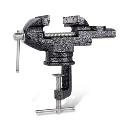 360 Grad drehbarer kleiner Schraubstock, flache Universal-Tischklemme, zufällige Farblieferung, 50mm, 60mm, 65mm