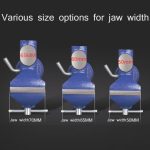 360 Grad drehbarer kleiner Schraubstock, flache Universal-Tischklemme, zufällige Farblieferung, 50mm, 60mm, 65mm – Bild 3