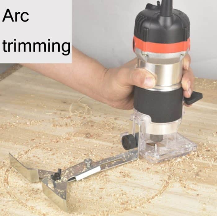 Holzbearbeitung Trimmen Maschine Multifunktionale Elektrische Holz Fräsen Schlitzen Maschine Gravur Werkzeuge EU Stecker, 600W Plastic Body, 720W Aluminum Body – Bild 6