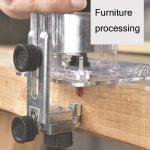 Holzbearbeitung Trimmen Maschine Multifunktionale Elektrische Holz Fräsen Schlitzen Maschine Gravur Werkzeuge EU Stecker, 600W Plastic Body, 720W Aluminum Body – Bild 7