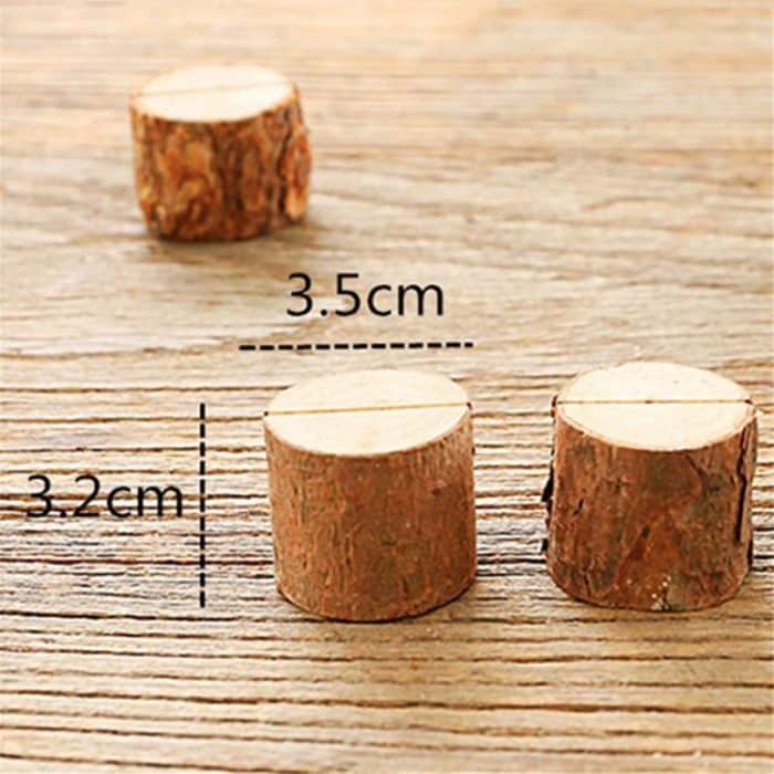 10 stücke log stumpf note halter foto clip kreative home diy dekorative ornamente schießen requisiten – Bild 3