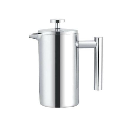 Französische Druck-Kaffeekanne aus Edelstahl 304, handgefertigte Teekanne, 350ml, 800ml, 1000ml