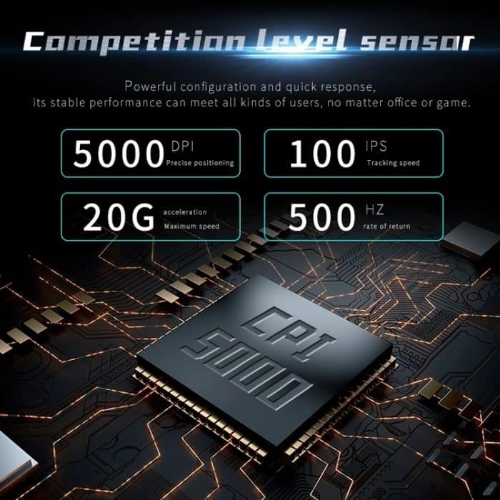 MOS7 7 Tasten One-Click Combo Benutzerdefinierte Tastaturkürzel Spielmäuse, Kabellänge: 2 m – Bild 6