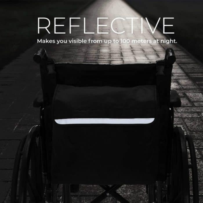 Aufbewahrungstasche für Armlehnen für elektrische Rollstühle im Freien, 18x16x8 inches – Bild 6