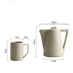 Persönlichkeit Kreatives Keramik Retro Teeservice, Terracotta water set, White porcelain water set – Bild 5