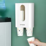 Haushaltsstanzfreier, an der Wand montierter Einweg-Pappbecherhalter, automatischer Wasserbecherhalterspender